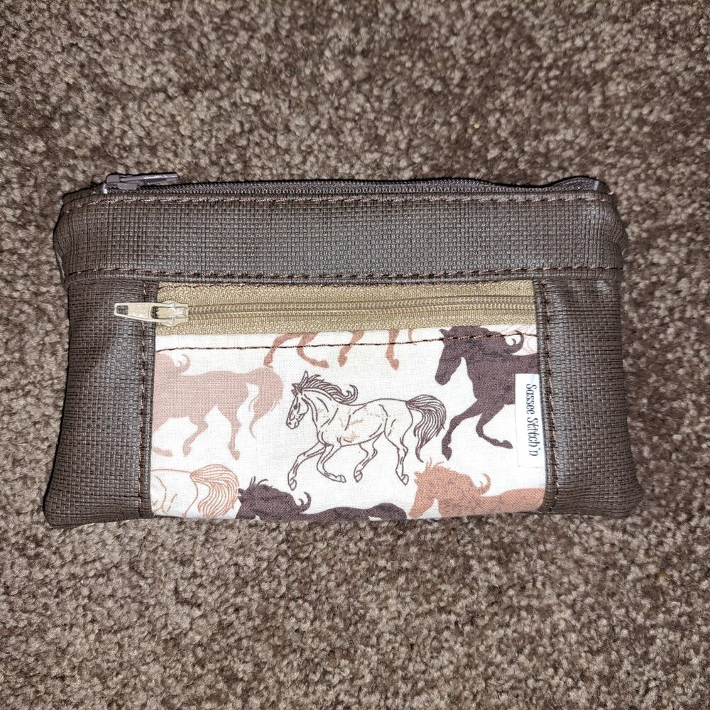 Horse/Equestrian Themed Zippered Coin Purse/Credit Card Holder & Ornament - Picture 9 of 10